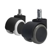 5 ruote for sedia da ufficio da 2 pollici, 50 kg(Click-in White)