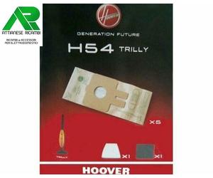 5 SACCHETTI ASPIRAPOLVERE ORIGINALI TUTTI I MODELLI HOOVER TRILLY 09199522 H 54