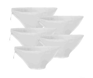 5 sacchetti in nylon a bocca larga con coulisse per spremere efficienti e trasformazione degli alimenti (37 x 12 x 14 cm)