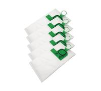 5 sacchetti per aspirapolvere in microtessuto non tessuto, adatti per Vorwerk Folletto FP140 FP150 VK140 VK150, con supporto in plastica, anallergici