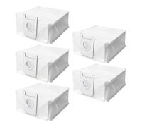 5 sacchetti per aspirapolvere Roidmi EVE Plus a svuotamento automatico, sacchetti per la polvere con capacità maggiore del 40%, 214 x 155 mm, tessuto non tessuto ad alta densità con filtraggio a