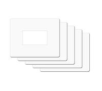 5 Salvaparete trasparente ad incastro. Salva muro in plastica trasparente spessore 0,75mm dimensioni 20x16cm per placchette interruttori Pacco 5 pz