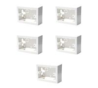 5 scatole 503 per montaggio esterno, Bianca, 3 Moduli, Per Impianti Fuori Muro, Plastica ad alta resistenza, Universale, 100% Compatibile con tutti i Supporti Standard e tutte le serie civili