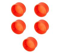 5 Scatole di derivazione da incasso rotonda, diametro ⌀ 80 x 40 mm, per muratura, in tecnopolimero, colore arancio, cassetta tonda da incasso per impianto elettrico