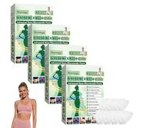 5 Scatole Moringa Berberina X Nad Cerotti, Beberine 10 in 1 Cerottis Dimagranti, Cerotti Dimagranti con Microneedle Nano, Ingredienti Naturali, Facile da Usare, Invisibile Sotto i Vestiti (4 Scatole)