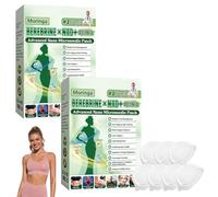 5 Scatole Moringa Berberina X Nad Cerotti, Beberine 10 in 1 Cerottis Dimagranti, Cerotti Dimagranti con Microneedle Nano, Ingredienti Naturali, Facile da Usare, Invisibile Sotto i Vestiti (2 Scatole)