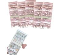 5 scatole portaoggetti in plastica per nail art, con design a strappo e taglio, contenitore antipolvere per strumenti per manicure per rotoli e decalcomanie, set di forniture per nail art per fai da