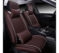 5 Sedile Cuoio Dell'unità Elaborazione Copertura Sede Dell'automobile Per Kia Per Sportage Per Ceed Per Rio Per Niro Per Stinger Per Optima Per Anima Per Forte Protezione Sedile(Coffee have pillow)