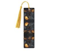 5 segnalibri con stampa horror di Halloween, graziosi segnalibri in legno per uomini e donne, segno unico per leggere il regalo ideale