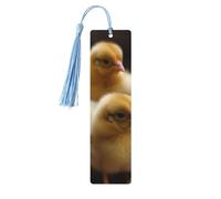 5 segnalibri in legno con nappe, in stile vintage, con galline, fatti a mano, per leggere le pagine, etichette da appendere in legno, ornamento per gli amanti dei libri