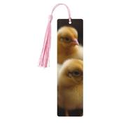 5 segnalibri in legno con nappe, in stile vintage, con galline, fatti a mano, per leggere le pagine, etichette da appendere in legno, ornamento per gli amanti dei libri