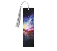 5 segnalibri in legno con nappe, segnalibro vintage in legno, nebulosa e galassia nell'universo, fatti a mano, per leggere pagine, etichette da appendere in legno, ornamento per gli amanti dei libri