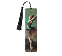 5 segnalibri in legno con nappe, stile vintage, segnalibro in legno a forma di ballerina come farfalla, segna libri fatti a mano, per leggere le pagine, etichette da appendere in legno, ornamento per