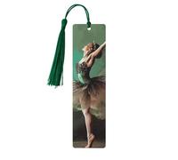 5 segnalibri in legno con nappe, stile vintage, segnalibro in legno a forma di ballerina come farfalla, segna libri fatti a mano, per leggere le pagine, etichette da appendere in legno, ornamento per