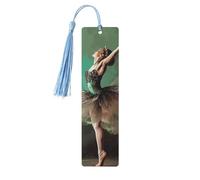 5 segnalibri in legno con nappe, stile vintage, segnalibro in legno a forma di ballerina come farfalla, segna libri fatti a mano, per leggere le pagine, etichette da appendere in legno, ornamento per