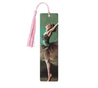 5 segnalibri in legno con nappe, stile vintage, segnalibro in legno a forma di ballerina come farfalla, segna libri fatti a mano, per leggere le pagine, etichette da appendere in legno, ornamento per