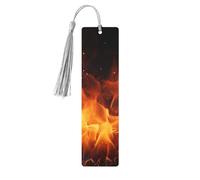 5 segnalibri in legno per uomini e donne che ballano il fuoco, segnalibri in legno unici fatti a mano con nappa ciondolo segnalibro per amanti dei libri, regalo di compleanno per insegnanti