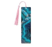 5 segnalibri in legno per uomini e donne, color foglia di tè, agata, segnalibri unici fatti a mano con nappa, per amanti dei libri, regalo di compleanno per insegnanti