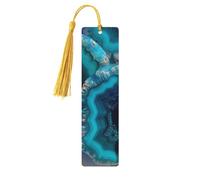 5 segnalibri in legno per uomini e donne, color foglia di tè, agata, segnalibri unici fatti a mano con nappa, per amanti dei libri, regalo di compleanno per insegnanti