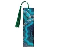 5 segnalibri in legno per uomini e donne, color foglia di tè, agata, segnalibri unici fatti a mano con nappa, per amanti dei libri, regalo di compleanno per insegnanti