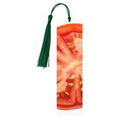 5 segnalibri in legno per uomini e donne con fetta di pomodoro segnalibri in legno unici fatti a mano con nappa ciondolo segnalibro per amanti dei libri, regalo di compleanno per insegnanti