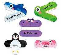 5 Segni Magnetici Matematici, Simboli Matematici Maggiore Di/Minore Di/Uguale A/Meno/Più, Strumento di Dimostrazione Matematica per Insegnanti, Forniture Scolastiche per la Classe