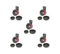 5 set 2-in-1 Obiettivo della fotocamera del telefono Macro/grandangolare Clip Carry Pouch Rosso 50x50x35mm
