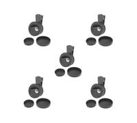 5 set 2-in-1 Obiettivo della fotocamera del telefono Macro/Grandangolo Lens Clip Carry Pouch Nero 50x50x35mm