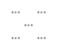 5 set 3 Pezzi Tromba Pulsante di Ricambio Accessori Modificati Parti di Riparazione Piccolo Metallo Dita Tasti Ottone Strumento Parte Stile 2