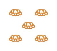 5 set 8 fori Paw Rigging piastra arrampicata multi ancoraggio connettore dorato, 159,7 x 90,6 mm