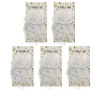 5 Set Adesivi Botanici Vintage in PET per Planner e Scrapbooking | Stampa Resistente allo Sbiadimento, senza Residui, Motivi Floreali Brillanti, per Biglietti, Custodie e Valigie