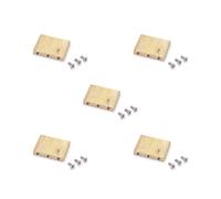 5 set Antiruggine Impermeabile Ottone Tremolo Block Ad Alta Densità Quadrato Professionale Piccolo Standard Tremolo Block Stabile Chitarra Ponte Parte