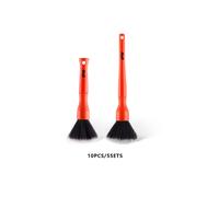 (5 set arancioni) SPTA 2 pezzi Spazzola per la pulizia degli interni auto ultra morbida con setole sintetiche