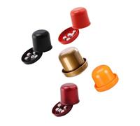 5 Set Bicchiere per Dadi con Base, ABS Resistente | 5 Dadi Inclusi, Anti-truffa, per Giocare con Amici, per Festa e Gioco Divertente