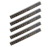 5 Set Blocchetti Numerati Nero in Plastico Design Modulare Compatto | Blocco Numeri Rimovibili, Finitura di Lusso, Qualità Solida, per Boutique e Mercati Pop-up