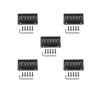 5 set chitarra hardtail ponte con viti e chiave professionale adulti apprendimento parte di ricambio oro sella cordiera basso nero