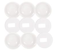 5 Set Copriviti per Wc in Plastica Bianca, Tappi Rotondi per Bulloni | Copribulloni per Asse Wc, Copertura Discreta per Viti Esposte, Protezione per Casa e Idraulici
