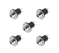 5 Set da 1/4 pollici per chitarra basso equalizzatore Jack EQ Preamp End Pin Output Input Socket Argento