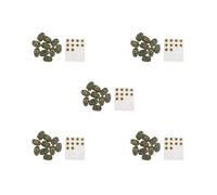 5 set da 10 stelle filanti a forma di teschio, per legare le mosche, colore: verde