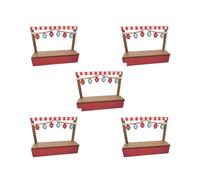 5 set di 1/12 casa delle bambole in miniatura Vend bancarella modello decorazione accessori