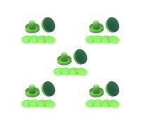 5 set di 1 set di mini spintori da air hockey e dischi da hockey ad aria di piccole dimensioni, 2 spingitori verdi, 96 mm