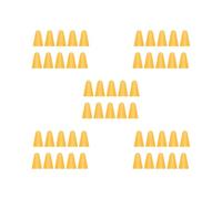 5 set di 10 tappi per pennini professionali in silicone resistente all'usura per touchscreen con punta per pennino, copertura grande resistenza, arancione