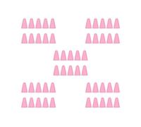 5 set di 10 tappi per pennino, antigraffio, pratici e silenziosi, in silicone, per touchscreen, a basso rumore, facili da installare, rosa