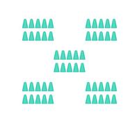 5 set di 10 tappi per pennino, antiscivolo, professionali, resistenti ai graffi, pratici e silenziosi, con punta per pennino, colore: verde menta