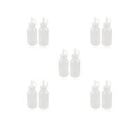 5 set di 2 bottiglie di plastica da 100 ml per salse Bouteille