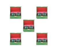 5 Set di 2 palline da massaggio con scatola portaoggetti Baoding Balls per persone di mezza età Panda verde 42 cm