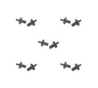 5 set di 2 viti per liuto in acciaio, per ponte acustico, viti di ricambio per strumenti musicali di pregevole fattura, per chitarra elettronica, colore nero