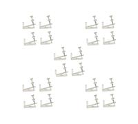 5 set di 4 pezzi di regolatori per accordatori per violino 3/4-4/4 universale argento