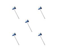 5 Set di 5 testine per batteria elettronica, pedali per grancassa, ricambio blu, lunghezza 19 cm