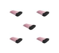 5 set di 50 pennelli per ciglia squisite bacchette dolci per San Valentino pinzette per sopracciglia strumento di rimozione ciglia clip sopracciglia pennelli nero 24